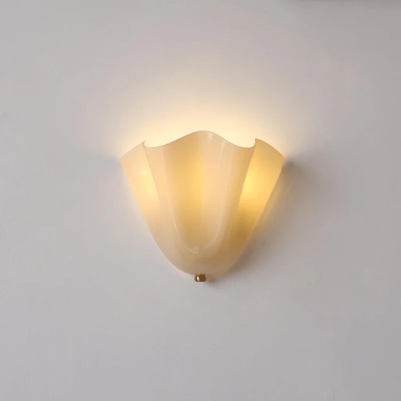 Contemporary Wall Sconce Light Metal and Glass Wall Mounted G9 Bulb Base Indoor Use 0