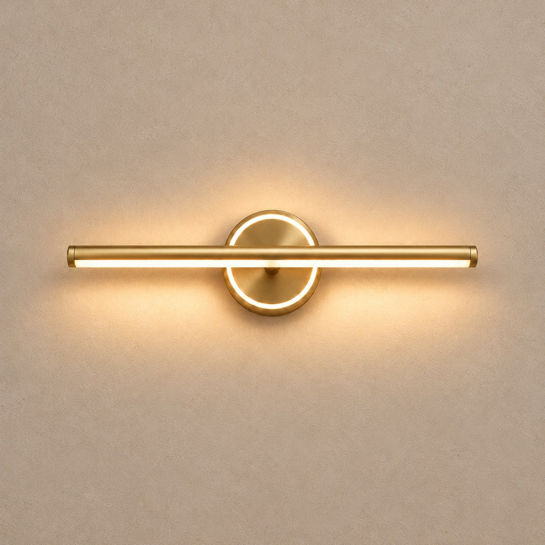 Modern Wall Sconce Bathroom Light Wall Mounted Aluminum and Acrylic Dimmable Vanity Fixture