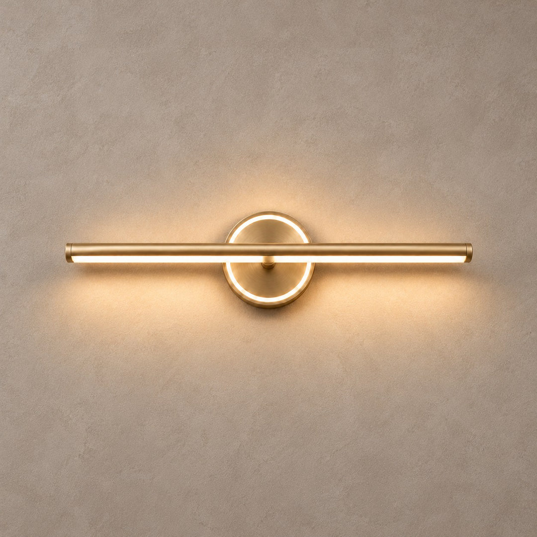 Modern Wall Sconce Bathroom Light Wall Mounted Aluminum and Acrylic Dimmable Vanity Fixture