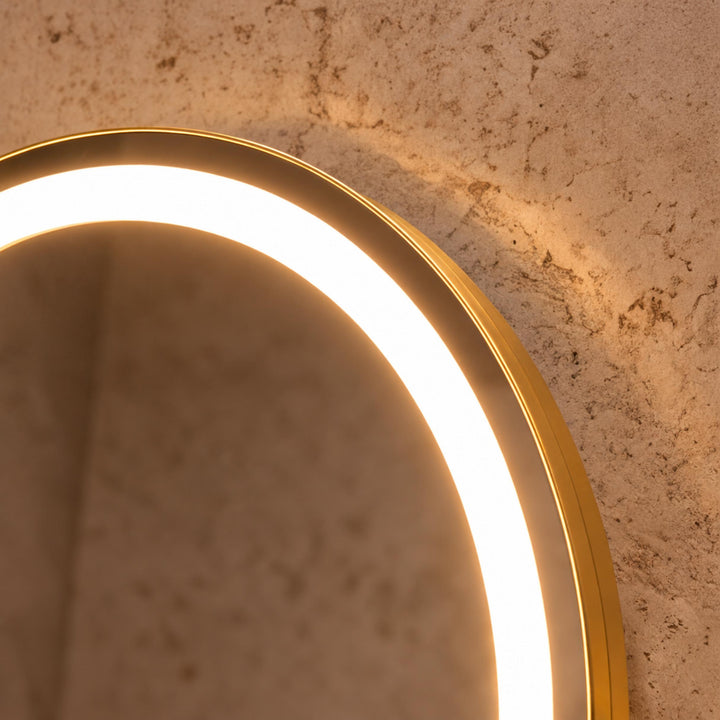 Modern Tabletop Makeup Mirror with Lights Adjustable 15x Magnifying Glass Energy Efficient LED