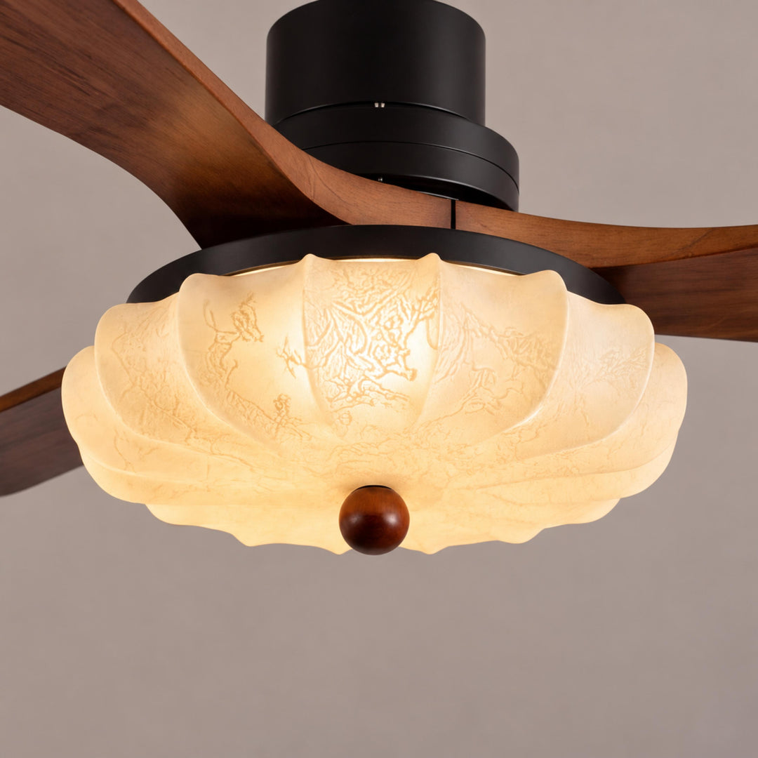 Modern Ceiling Fan Light Flush Mount Metal With Integrated LED For Efficient Illumination