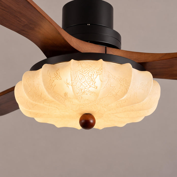 Modern Ceiling Fan Light Flush Mount Metal With Integrated LED For Efficient Illumination