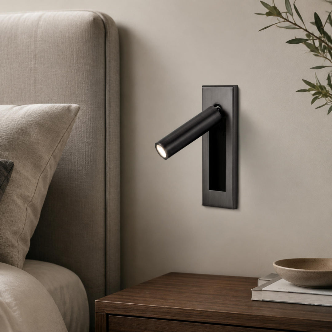 Modern Wall Sconce Light Metal Adjustable LED Fixture for Bedroom Reading 120V 10W