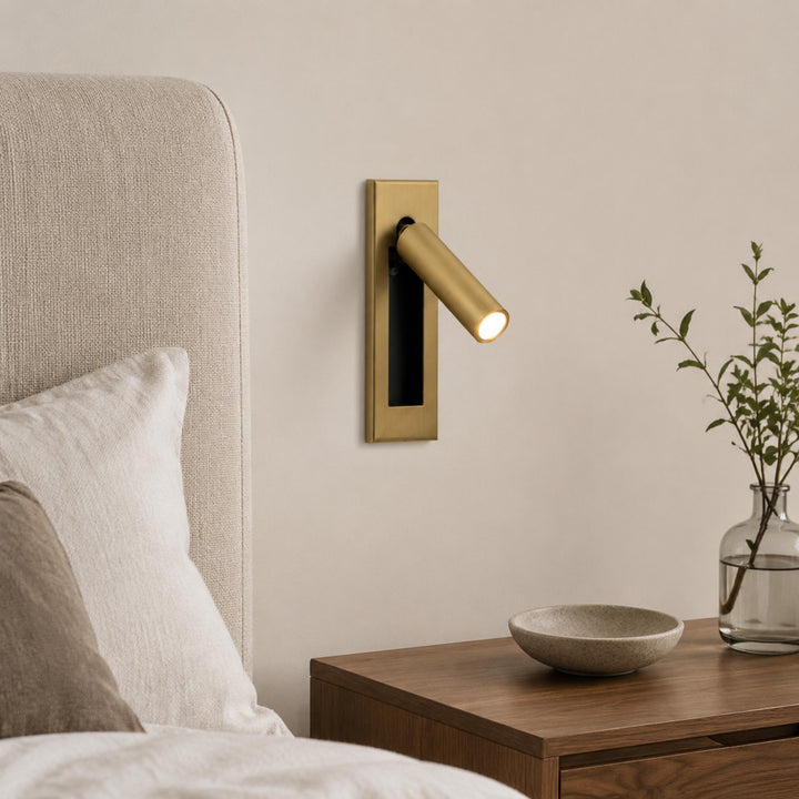 Modern Wall Sconce Light Metal Adjustable LED Fixture for Bedroom Reading 120V 10W