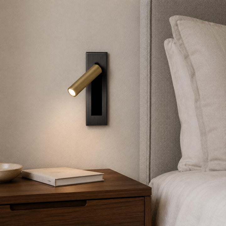 Modern Wall Sconce Light Metal Adjustable LED Fixture for Bedroom Reading 120V 10W