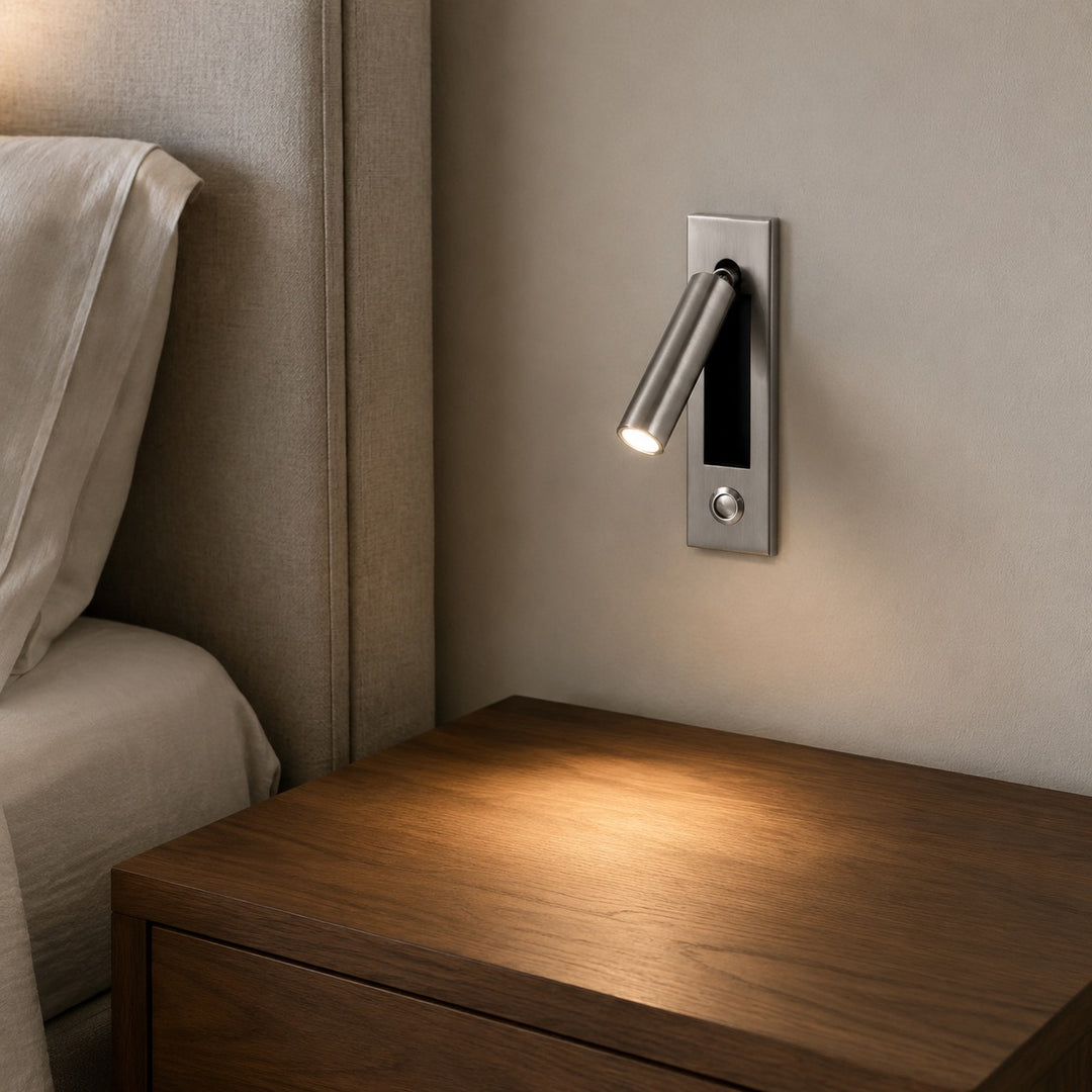 Modern Wall Sconce Light Metal Adjustable LED Fixture for Bedroom Reading 120V 10W