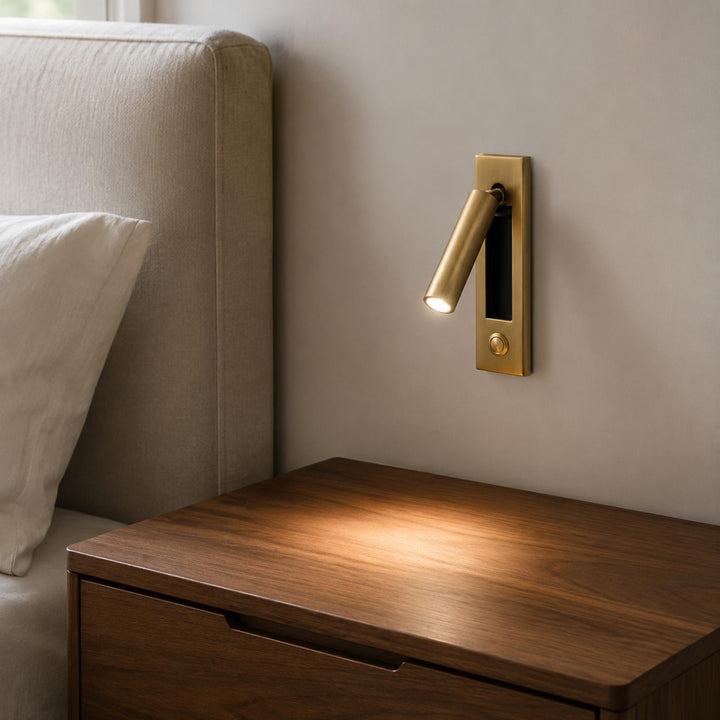 Modern Wall Sconce Light Metal Adjustable LED Fixture for Bedroom Reading 120V 10W