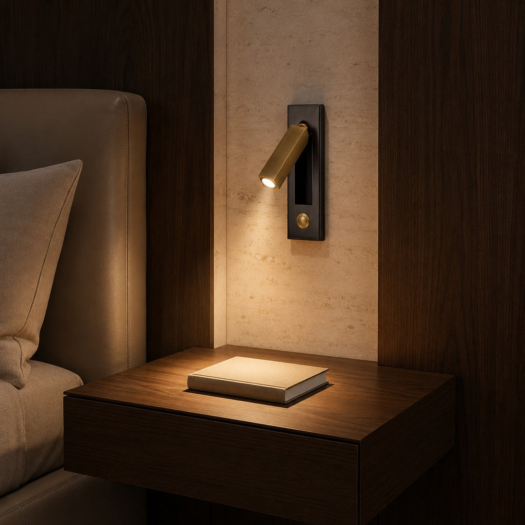 Modern Wall Sconce Light Metal Adjustable LED Fixture for Bedroom Reading 120V 10W