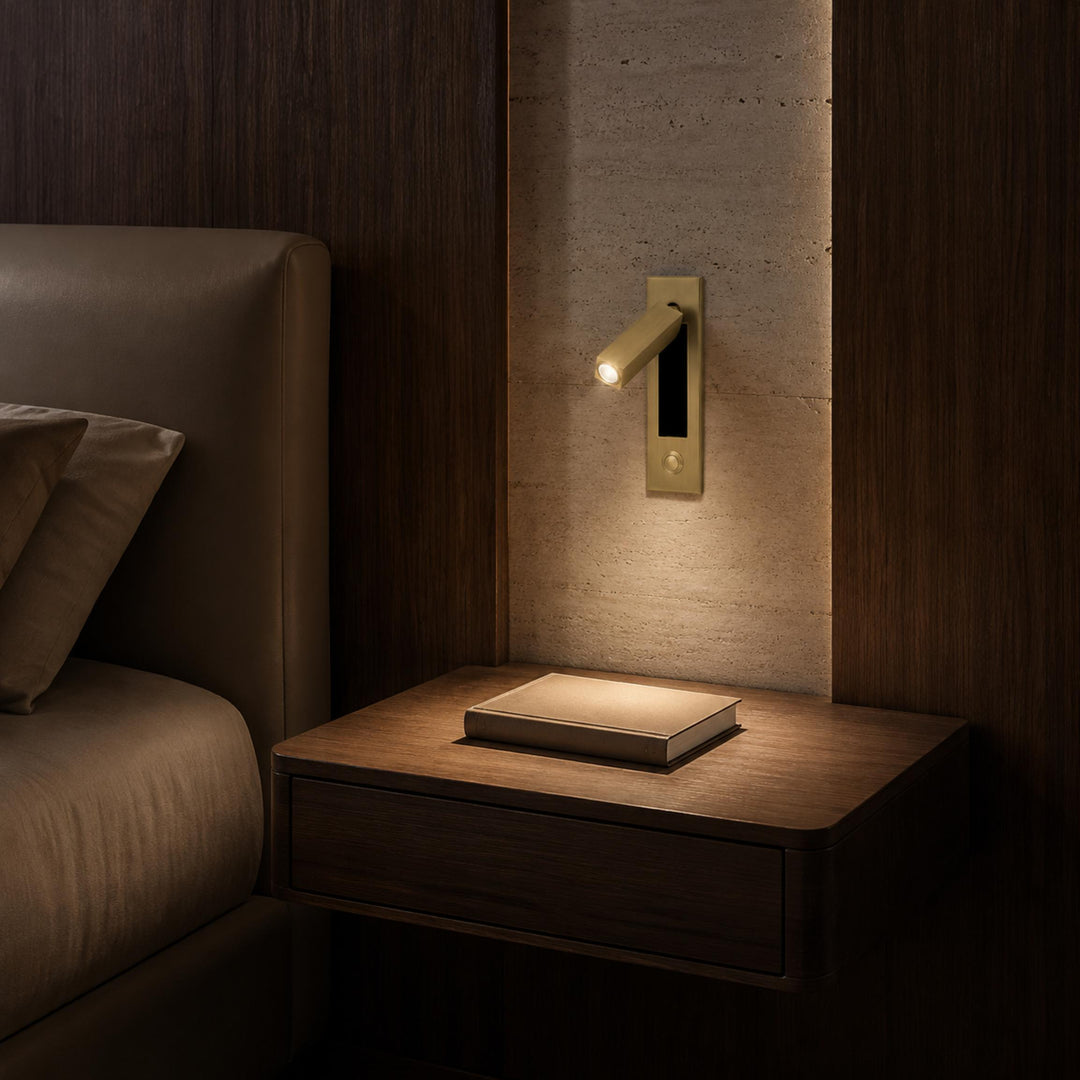 Modern Wall Sconce Light Metal Adjustable LED Fixture for Bedroom Reading 120V 10W