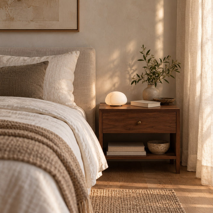 Modern Portable Table Lamp with Alabaster Shade and Built-in Battery for Cordless Lighting