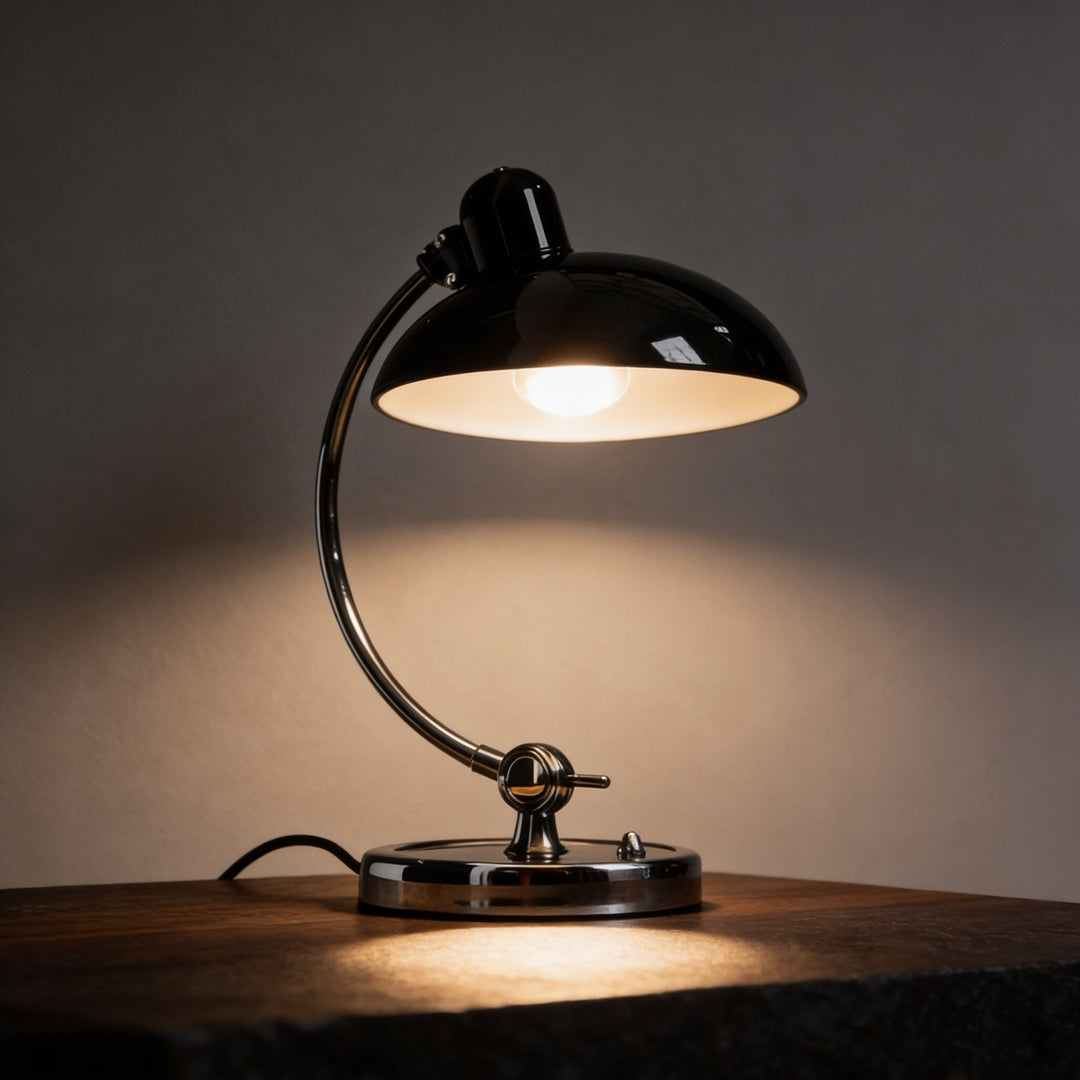 Modern Adjustable Desk Lamp Metal E27 Bulb Dimmable Inline Switch for Home Office Lighting 1