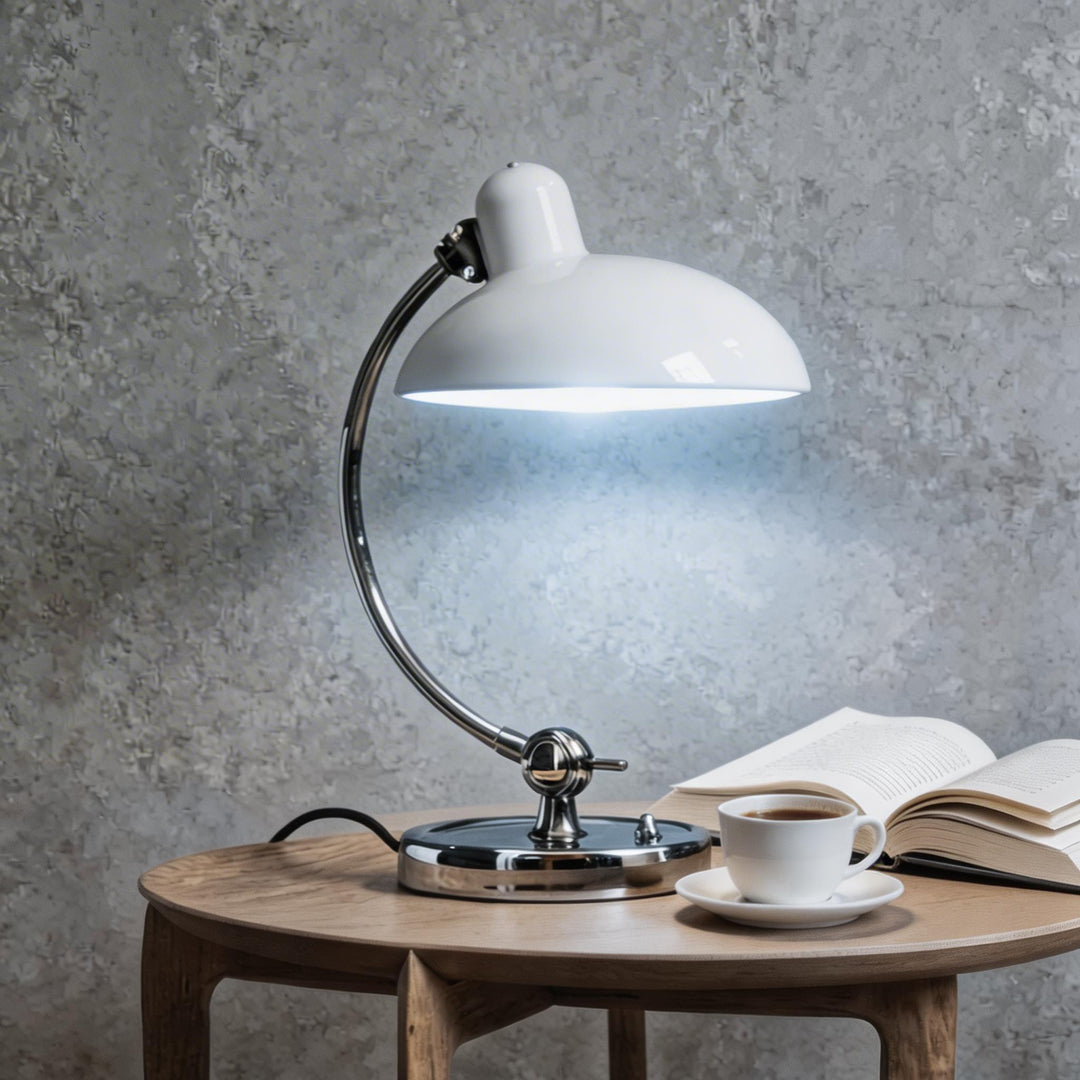 Modern Adjustable Desk Lamp Metal E27 Bulb Dimmable Inline Switch for Home Office Lighting 8