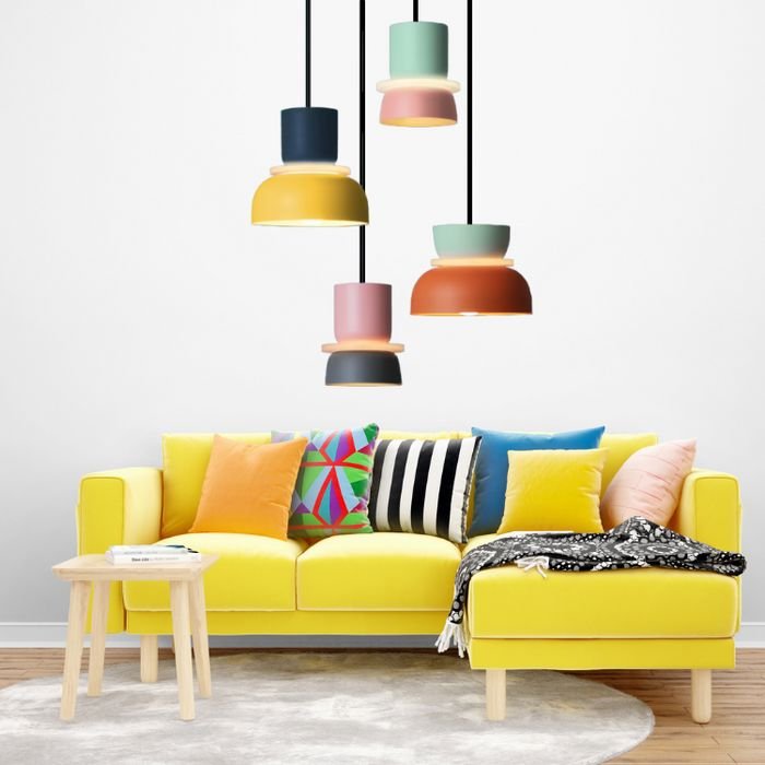 Modern Adjustable Pendant Light Metal and Acrylic with LED Compatibility for Kitchen Island 0
