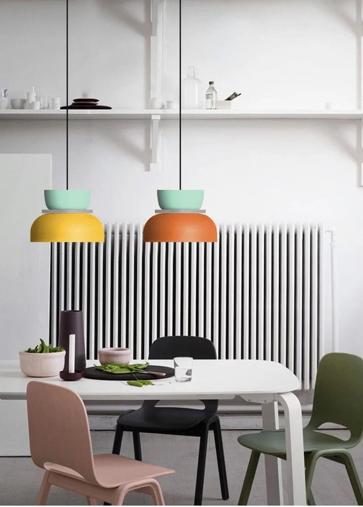 Modern Adjustable Pendant Light Metal and Acrylic with LED Compatibility for Kitchen Island 8
