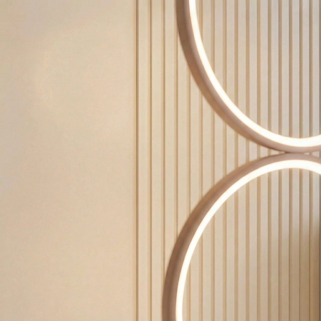 Modern Floor Lamp Adjustable Height Circular Iron PVC LED for Living Room Bedroom Lighting 4