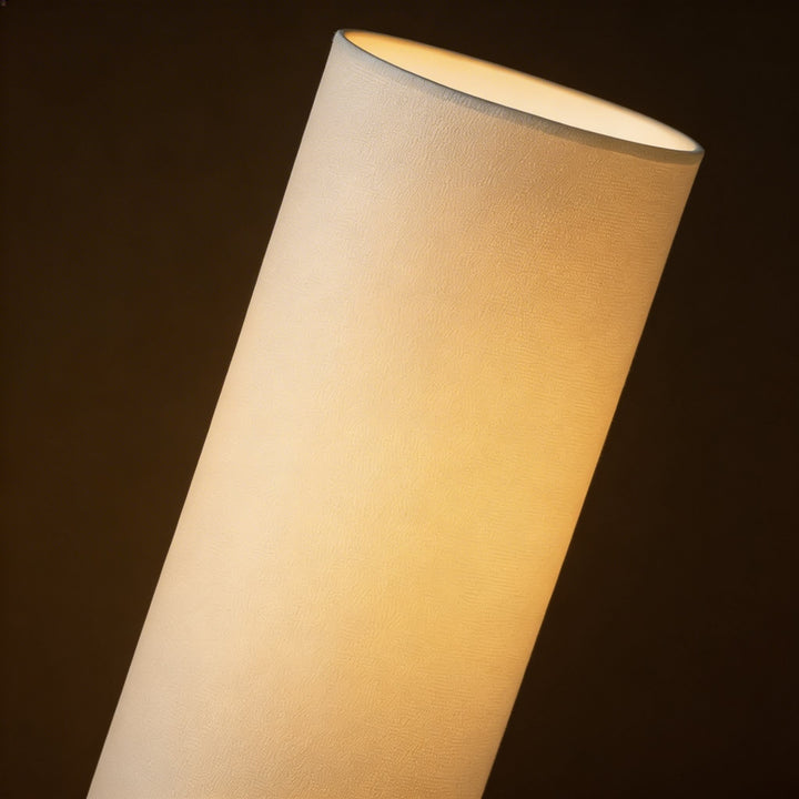 Modern Floor Lamp Standing Adjustable LED Tricolor Natural Wood Base Cloth Shade for Living Room 4