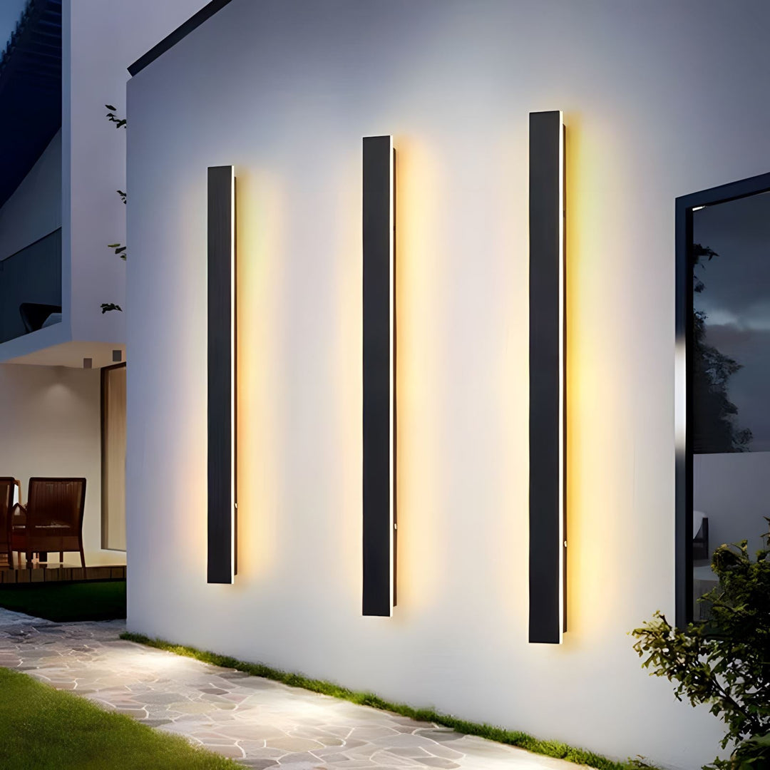 Modern LED Wall Light Waterproof Long Shape Aluminum Adjustable Indoor Outdoor Fixture 1