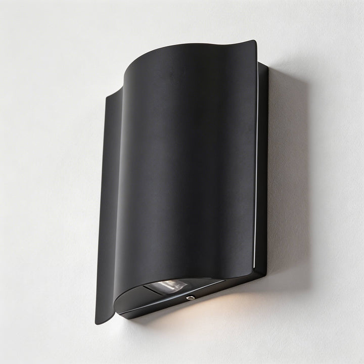 Modern Outdoor Wall Light Up Down Fixture Die-Cast Aluminum LED Clear Glass Shade IP65 7