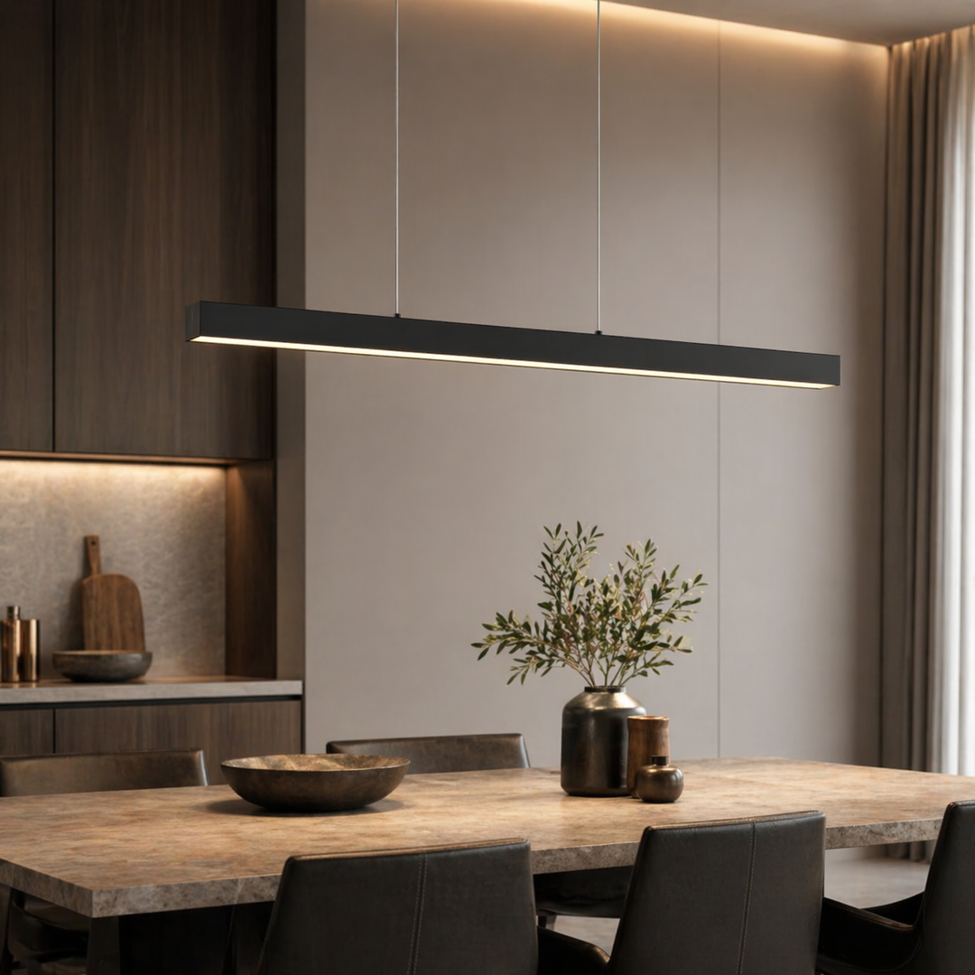 Modern Pendant Lamp Hanging Light Adjustable Metal Glass LED for Kitchen Island Dining Room 1