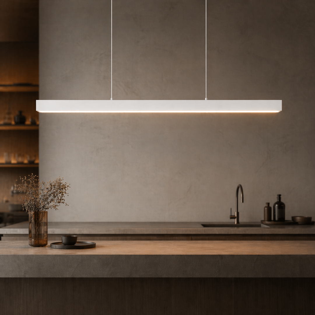 Modern Pendant Lamp Hanging Light Adjustable Metal Glass LED for Kitchen Island Dining Room 2
