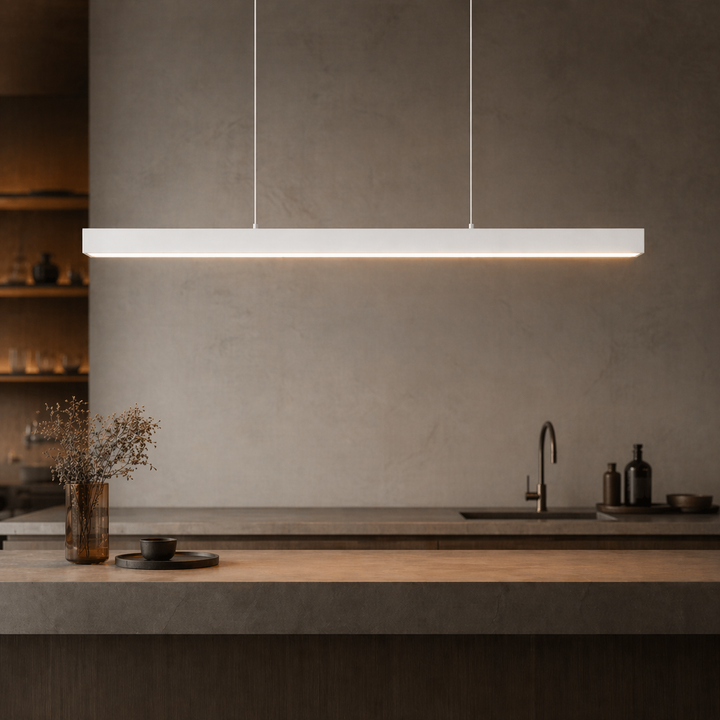 Modern Pendant Lamp Hanging Light Adjustable Metal Glass LED for Kitchen Island Dining Room 2