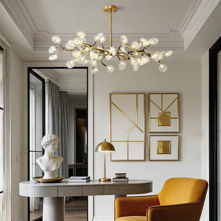 Modern Pendant Light 27-Light Adjustable Metal LED Fixture for Kitchen Pendant Lighting 10