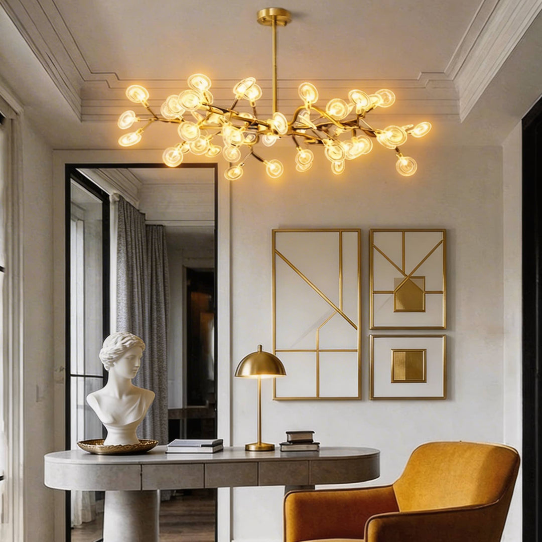 Modern Pendant Light 27-Light Adjustable Metal LED Fixture for Kitchen Pendant Lighting 12