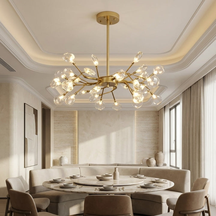 Modern Pendant Light 27-Light Adjustable Metal LED Fixture for Kitchen Pendant Lighting 2