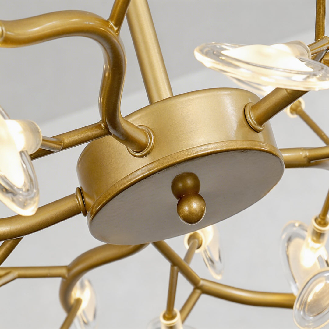 Modern Pendant Light 27-Light Adjustable Metal LED Fixture for Kitchen Pendant Lighting 5