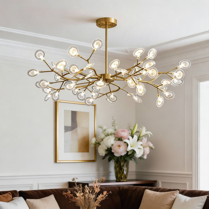 Modern Pendant Light 27-Light Adjustable Metal LED Fixture for Kitchen Pendant Lighting 8