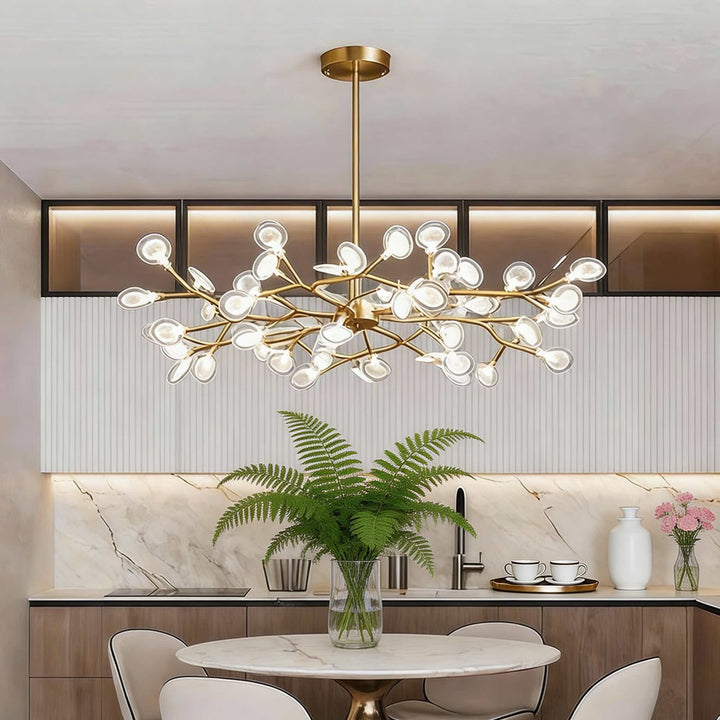 Modern Pendant Light 27-Light Adjustable Metal LED Fixture for Kitchen Pendant Lighting 9