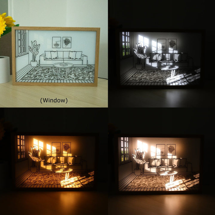 Modern Wall Light Adjustable USB Powered Acrylic and Wood Dimmable LED 3000-6000K 8