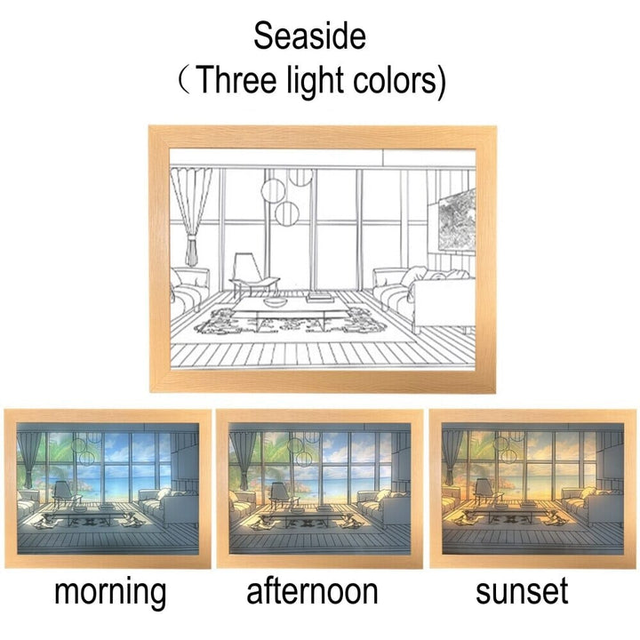 Modern Wall Light Adjustable USB Powered Acrylic and Wood Dimmable LED 3000-6000K 9