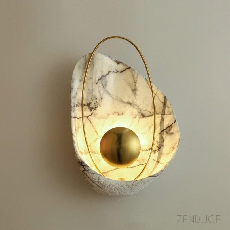 Modern Wall Light Wall Mounted Resin and Copper LED Soft Glow for Contemporary Decor 6