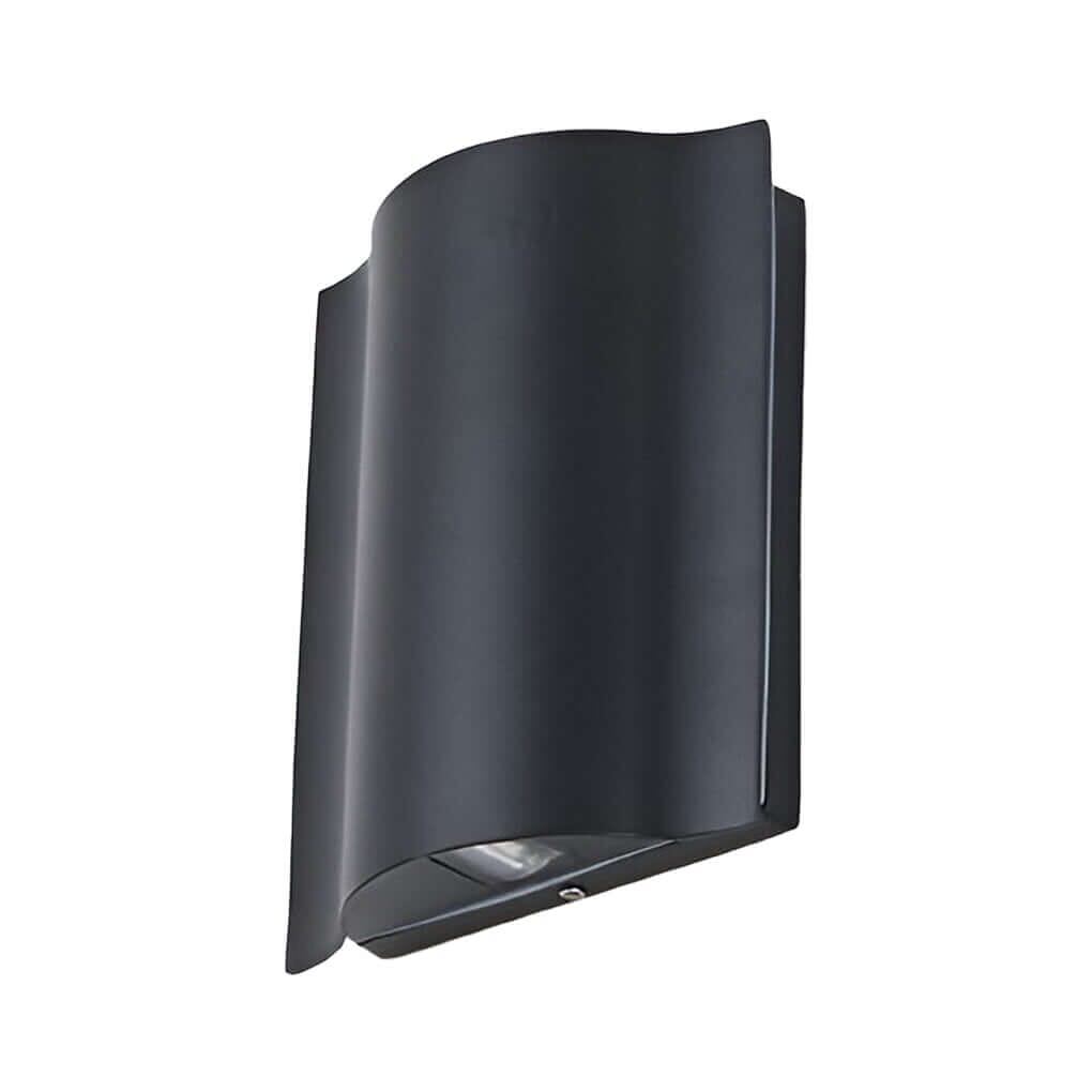 Modern Wavy Wall Light Up Down Mount Die-Cast Aluminum Glass LED Outdoor Fixture 8