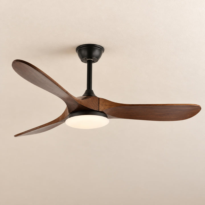 Modern Ceiling Fan with Lights Flush Mount Metal Frame 107cm or 132cm Blade Options