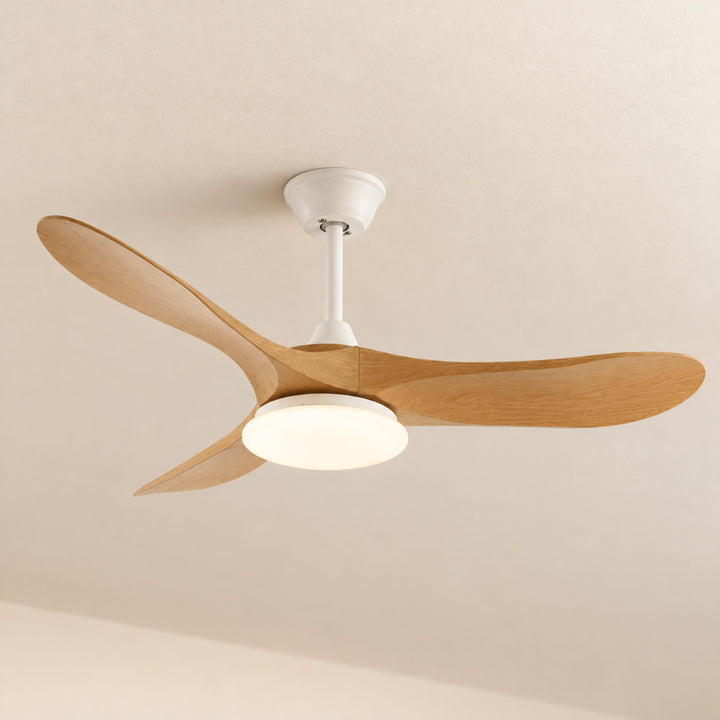 Modern Ceiling Fan with Lights Flush Mount Metal Frame 107cm or 132cm Blade Options