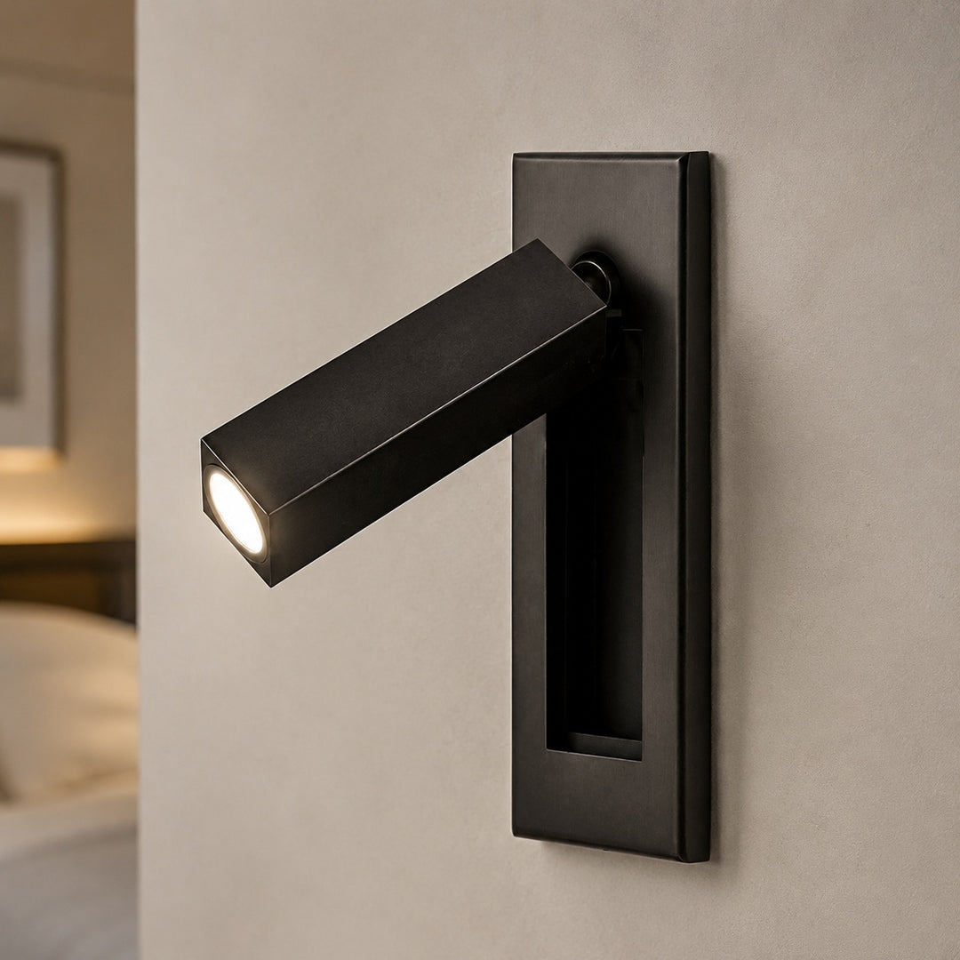 Modern Wall Sconce Light Metal Adjustable LED Fixture for Bedroom Reading 120V 10W
