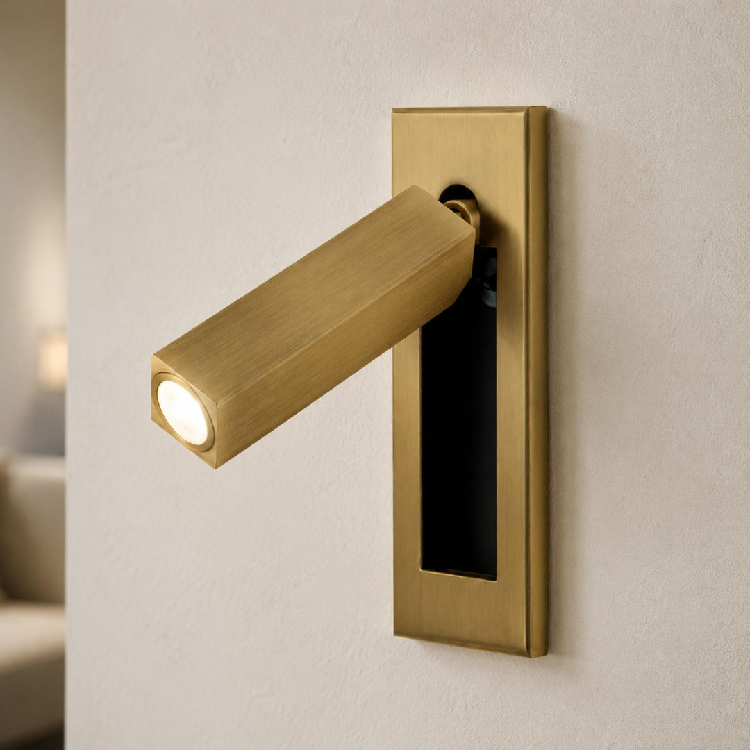 Modern Wall Sconce Light Metal Adjustable LED Fixture for Bedroom Reading 120V 10W