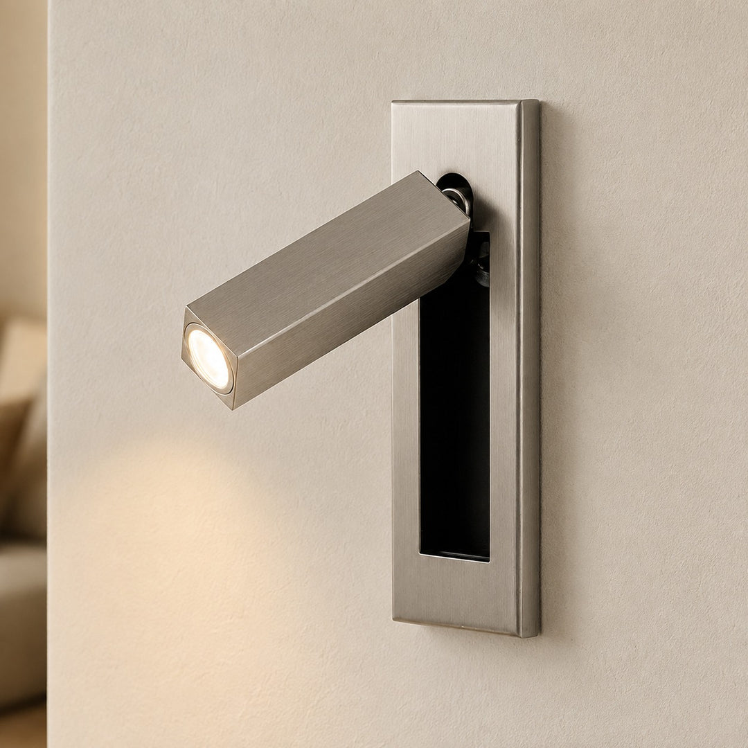 Modern Wall Sconce Light Metal Adjustable LED Fixture for Bedroom Reading 120V 10W
