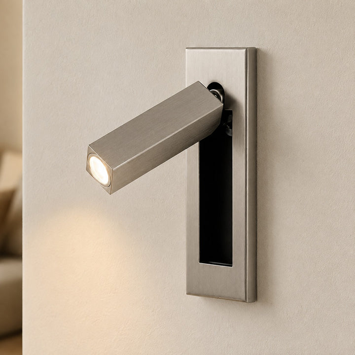 Modern Wall Sconce Light Metal Adjustable LED Fixture for Bedroom Reading 120V 10W