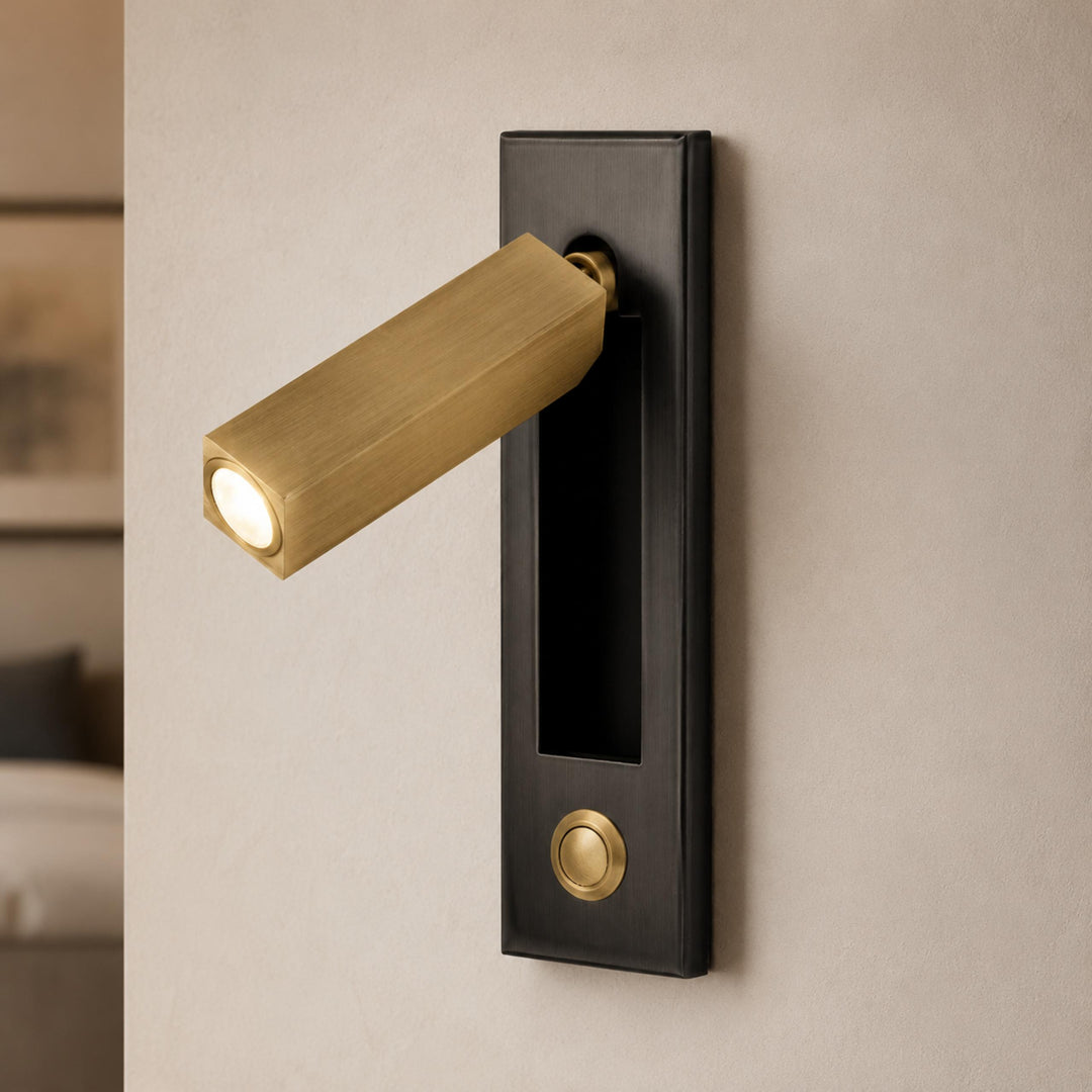 Modern Wall Sconce Light Metal Adjustable LED Fixture for Bedroom Reading 120V 10W