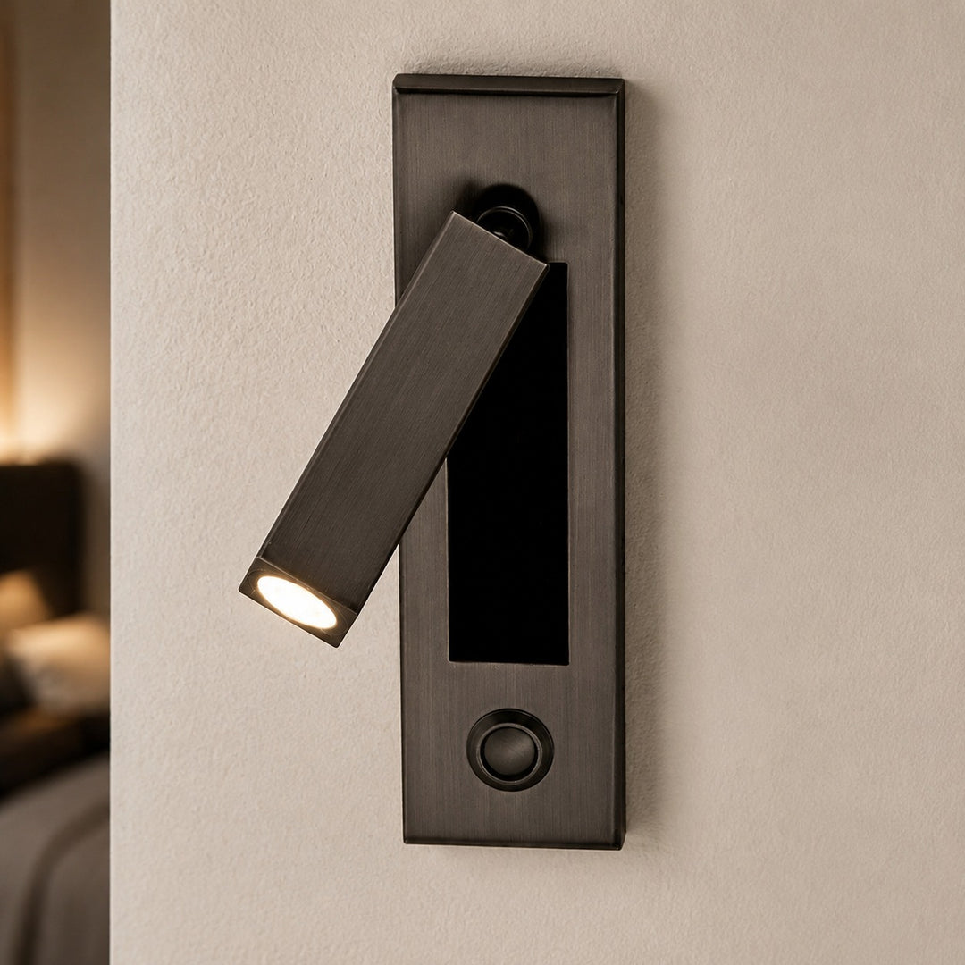 Modern Wall Sconce Light Metal Adjustable LED Fixture for Bedroom Reading 120V 10W
