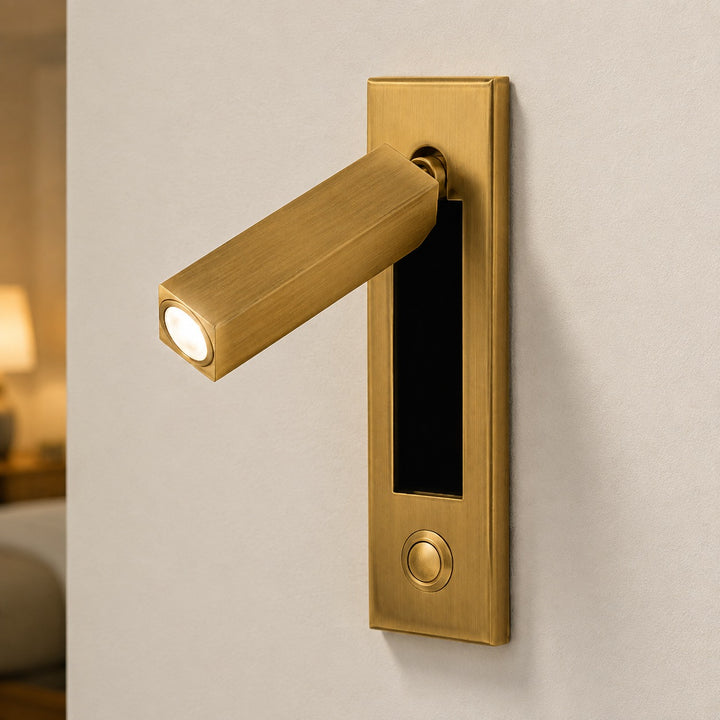 Modern Wall Sconce Light Metal Adjustable LED Fixture for Bedroom Reading 120V 10W