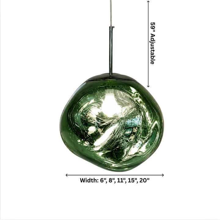 Modern Adjustable Pendant Light Acrylic LED Hanging Fixture for Kitchen and Living Room
