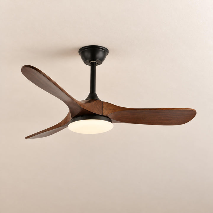 Modern Ceiling Fan with Lights Flush Mount Metal Frame 107cm or 132cm Blade Options
