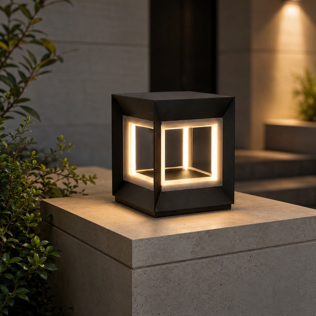 Solar Outdoor Wall Light Modern Stainless Steel Waterproof LED Motion Sensor 600 Lumen 2