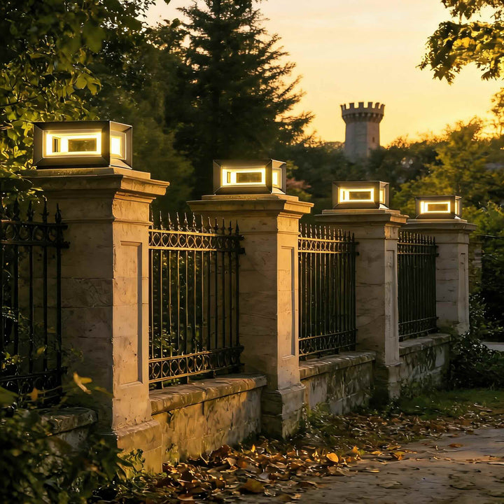 Solar Outdoor Wall Light Modern Stainless Steel Waterproof LED Motion Sensor 600 Lumen 4