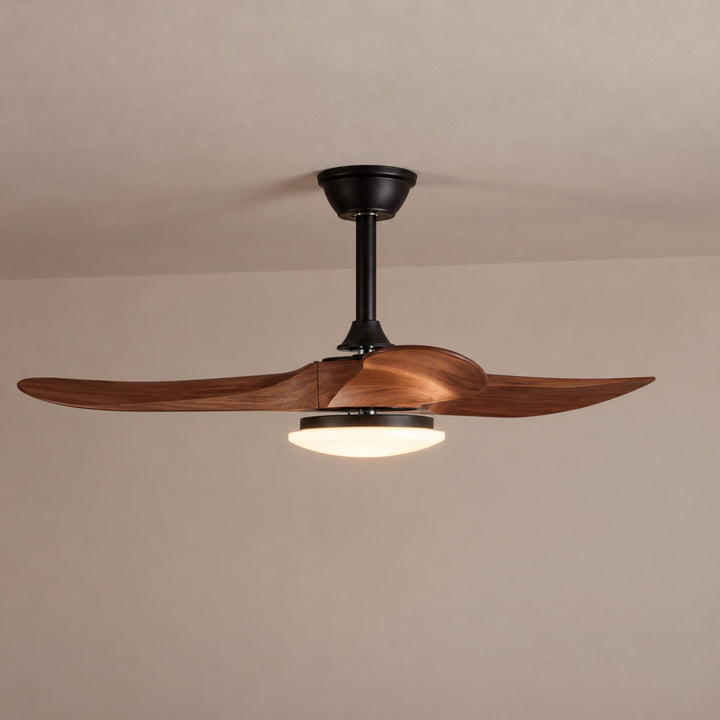 Modern Ceiling Fan with Lights Flush Mount Metal Frame 107cm or 132cm Blade Options