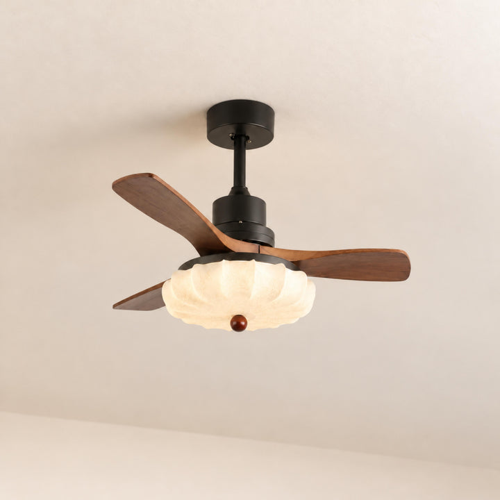 Modern Ceiling Fan Light Flush Mount Metal With Integrated LED For Efficient Illumination
